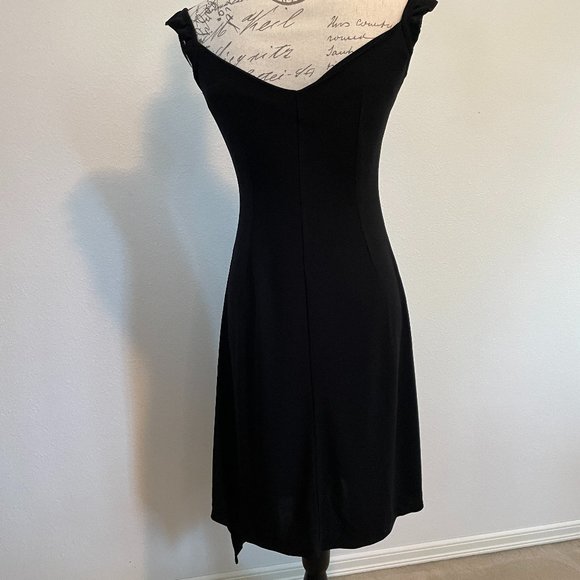 Asymmetrical Little Black Dress - Picture 3 of 11